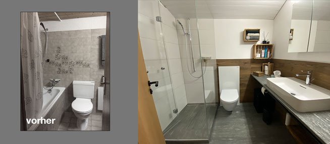 Badezimmer renovieren und umbauen mit Dual GmbH, Plattenleger in Bellikon